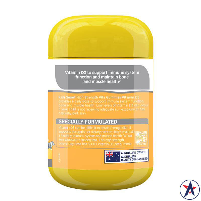 Kẹo dẻo bố sung Vitamin D3 hàm lượng cao Nature's Way Kids Smart 50 viên