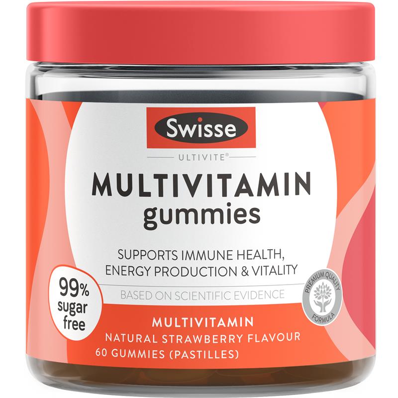 Kẹo dẻo Vitamin tổng hợp Swisse Multivitamin Gummies 60 viên