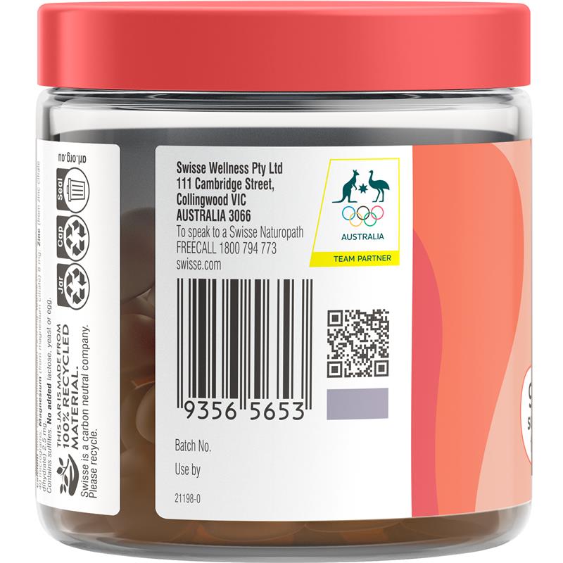 Kẹo dẻo Vitamin tổng hợp Swisse Multivitamin Gummies 60 viên