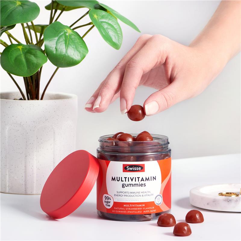 Kẹo dẻo Vitamin tổng hợp Swisse Multivitamin Gummies 60 viên