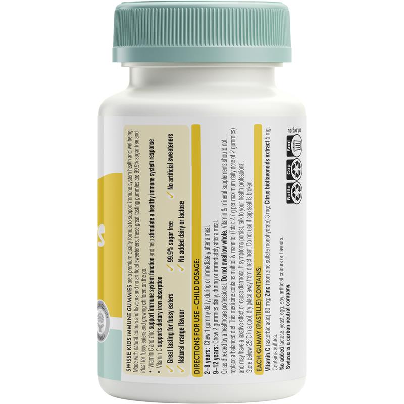 Kẹo dẻo tăng đề kháng cho bé Swisse Kids Immune Gummies 60 viên