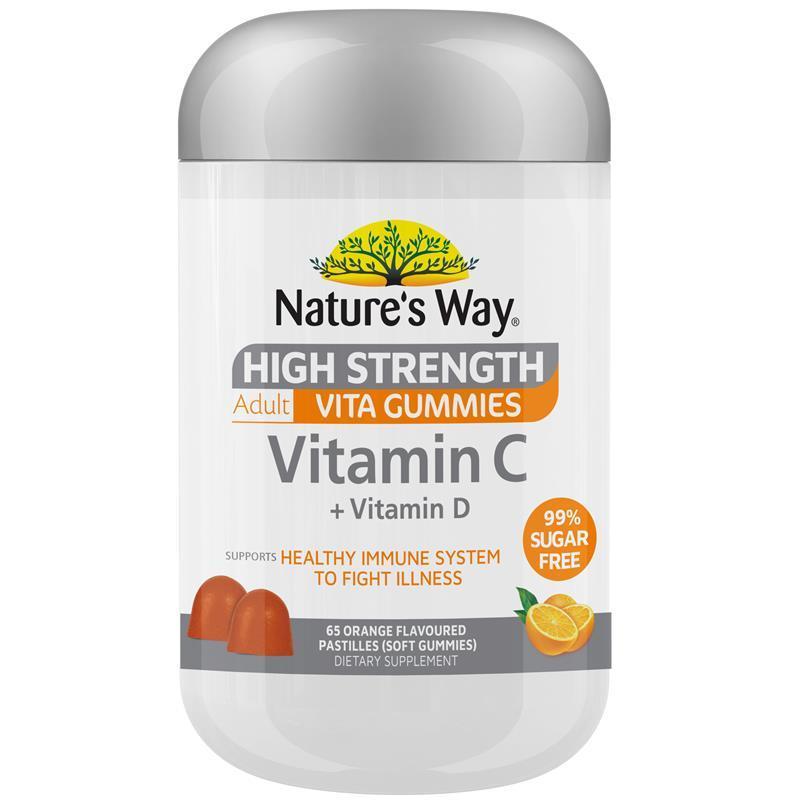 Nature's Way Vitamin C + Vitamin D High Strength Adult 65 viên | Sản phẩm Úc chất lượng