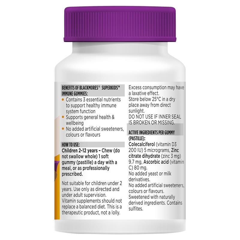 Kẹo tăng đề kháng Blackmores Immune Gummies Superkids 60 viên