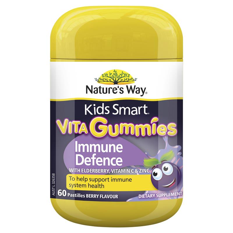 Nature's Way Cold & Flu Immunity Defence Kids Smart Vita 60 viên | Sản phẩm chất lượng Úc