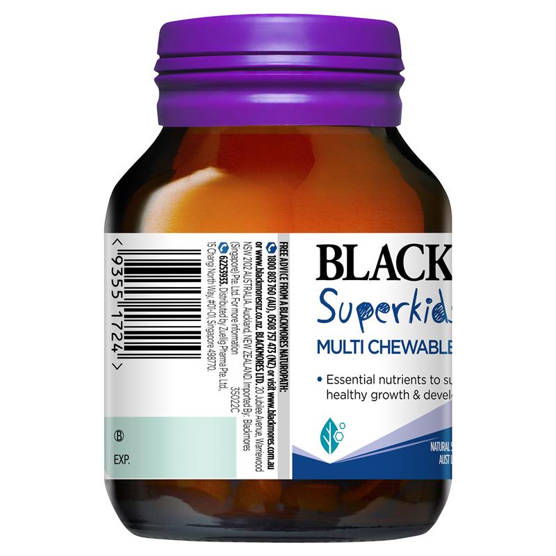 Kẹo vitamin cho bé Blackmores Superkids Multi Chewables 60 viên | Nhập khẩu từ Úc