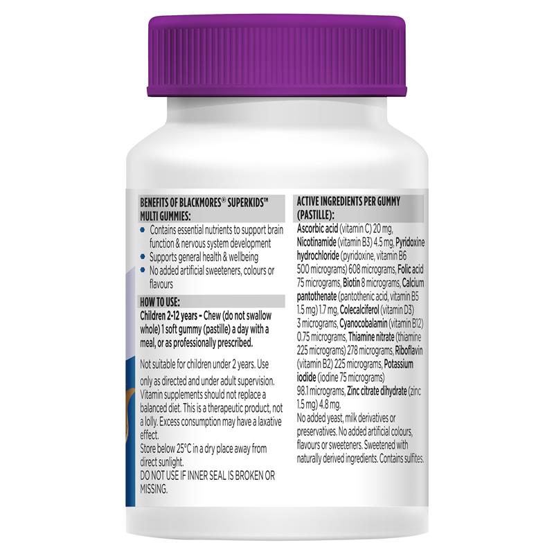 Kẹo vitamin cho bé Blackmores Multi Gummies Superkids 60 viên