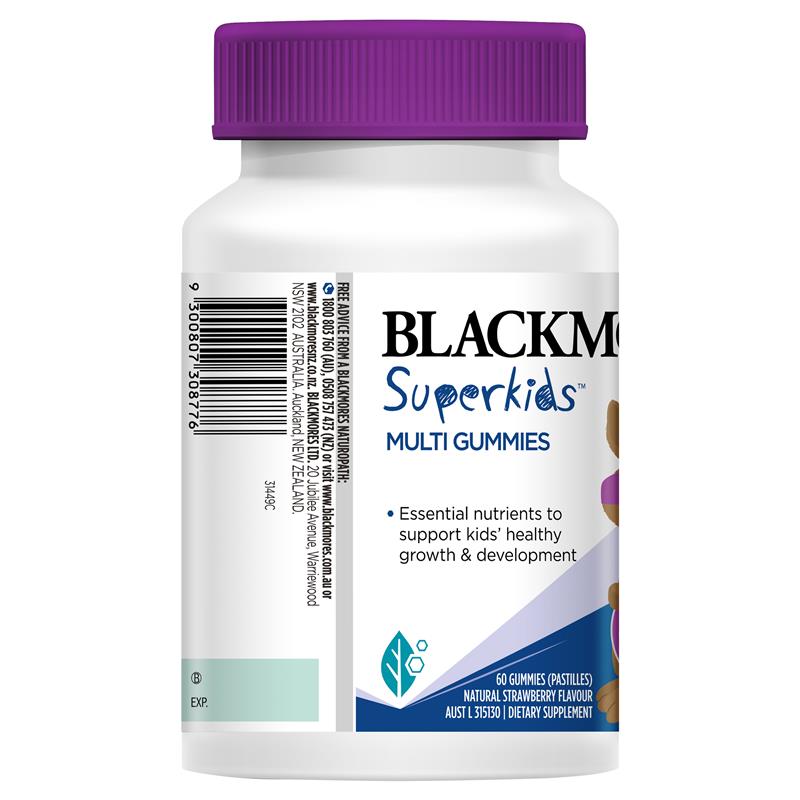 Kẹo vitamin cho bé Blackmores Multi Gummies Superkids 60 viên