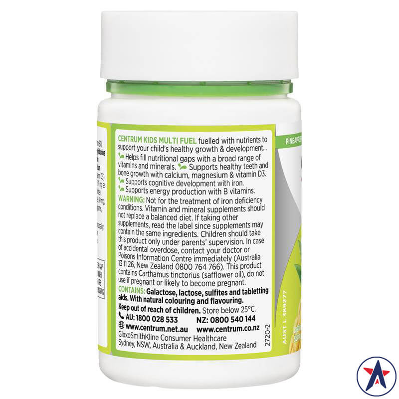 Kẹo vitamin tổng hợp cho bé Centrum Kids Multi Fuel 50 viên