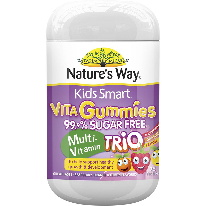 Nature’s Way Multi Vitamin Kids Smart Vita Gummies Trio 75 viên | Chất lượng đảm bảo từ Úc