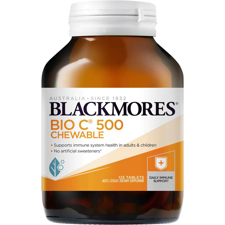 Kẹo vitamin C Blackmores Bio C Chewable 500mg của Úc 125 viên | Sản phẩm Úc