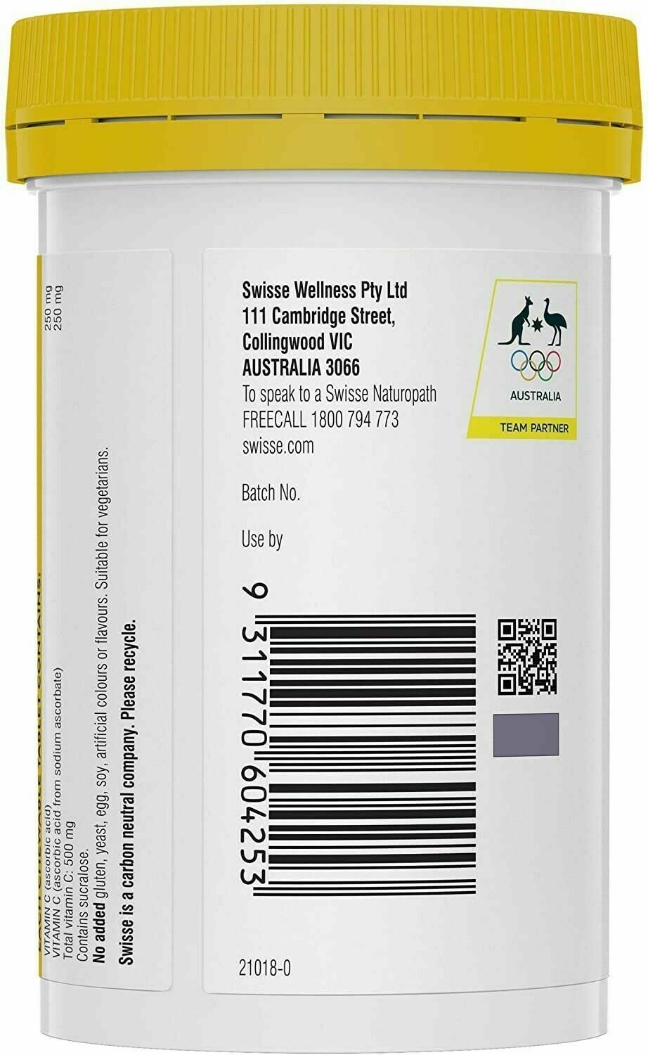 Swisse Ultiboost Vitamin C Chewable 500mg của Úc