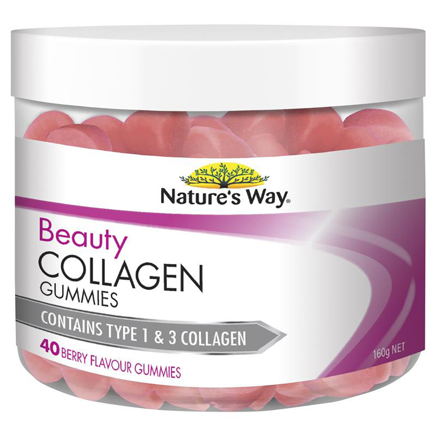 Kẹo dẻo Collagen Úc Nature's Way Beauty Collagen Gummies 40 viên | Thương hiệu Úc