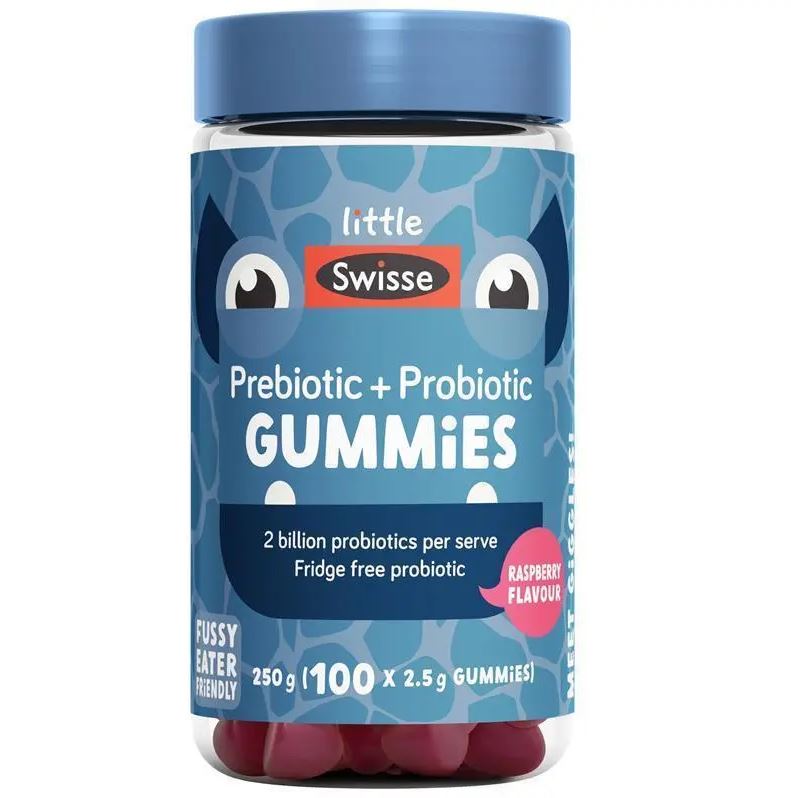 Kẹo dẻo bổ sung lợi khuẩn cho bé Little Swisse Prebiotic + Probiotic