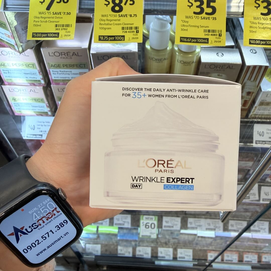 Kem dưỡng ẩm chống nhăn L'Oreal Wrinkle Expert Hydrating Anti- Wrinkle Cream 35+