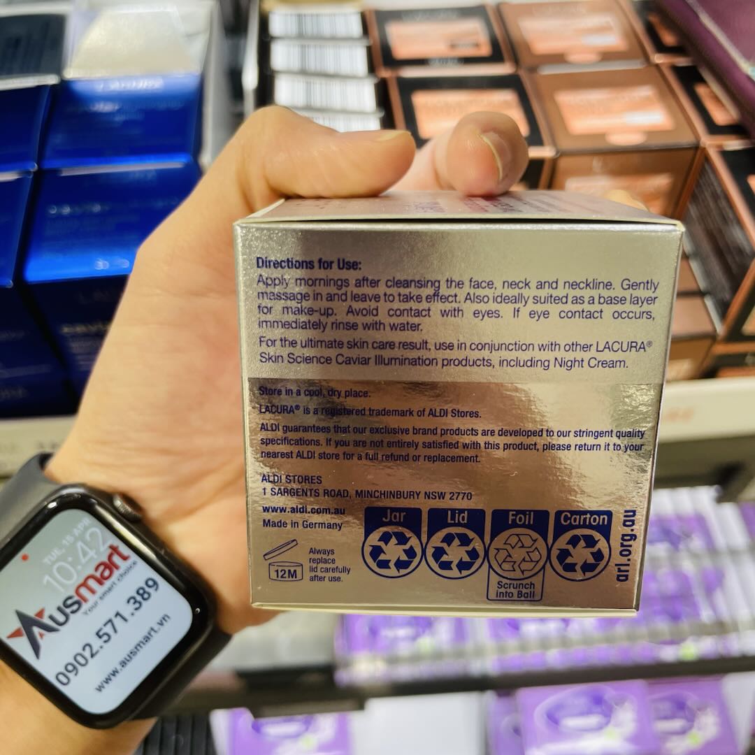 Kem dưỡng ngày LACURA Caviar Illumination Luxury chống lão hoá