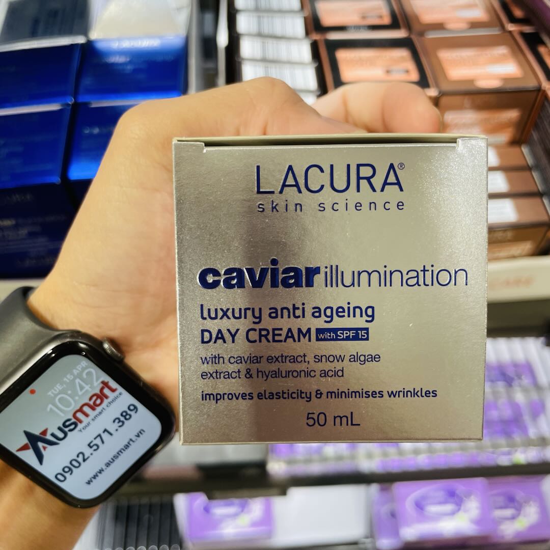 Kem dưỡng ngày LACURA Caviar Illumination Luxury chống lão hoá