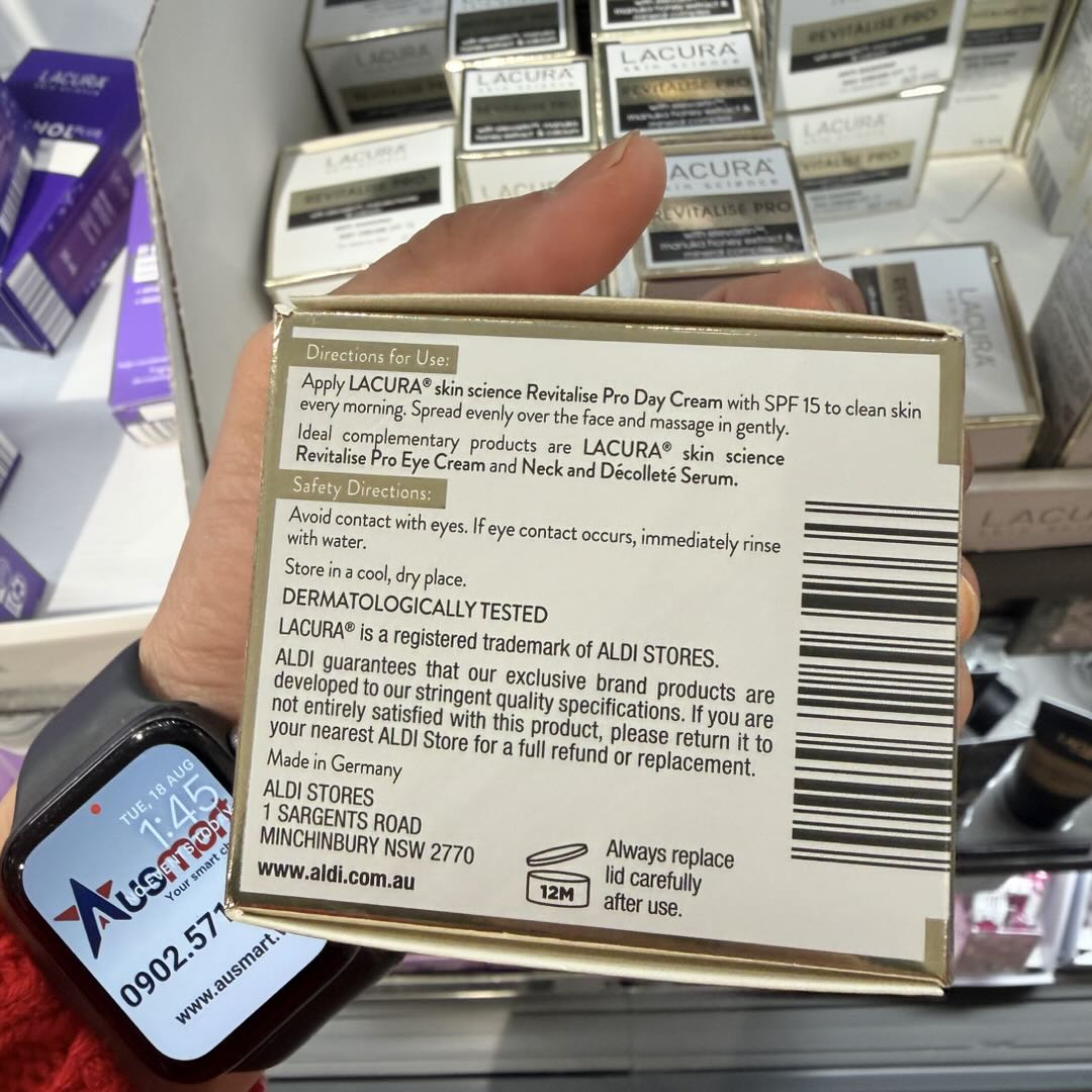 Kem dưỡng ban ngày LACURA Revitalise Pro Anti-Sagging Day Cream with SPF 15