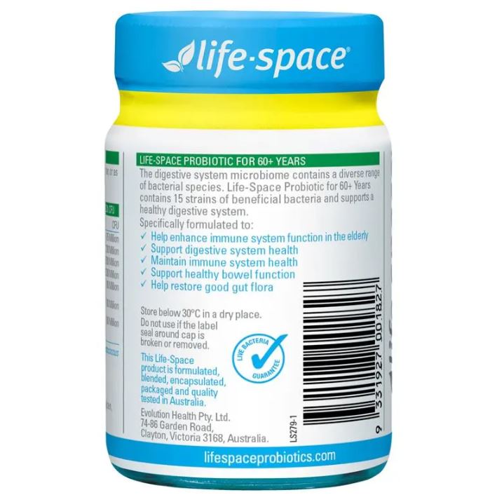 Men vi sinh Life Space Probiotic for 60+ Years