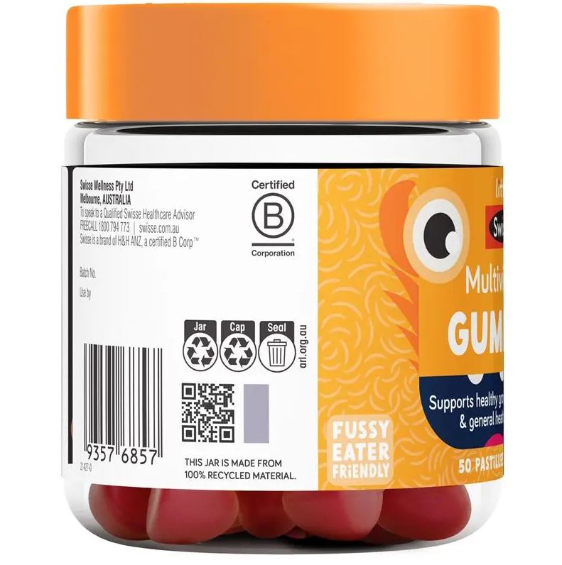 Kẹo dẻo bổ sung vitamin cho bé Little Swisse Multivitamin Gummies