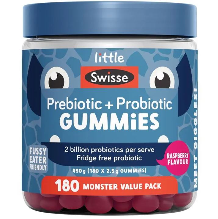 Kẹo dẻo bổ sung lợi khuẩn cho bé Little Swisse Prebiotic + Probiotic