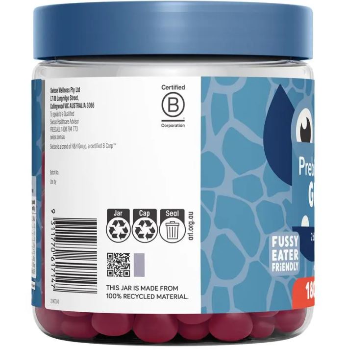 Kẹo dẻo bổ sung lợi khuẩn cho bé Little Swisse Prebiotic + Probiotic