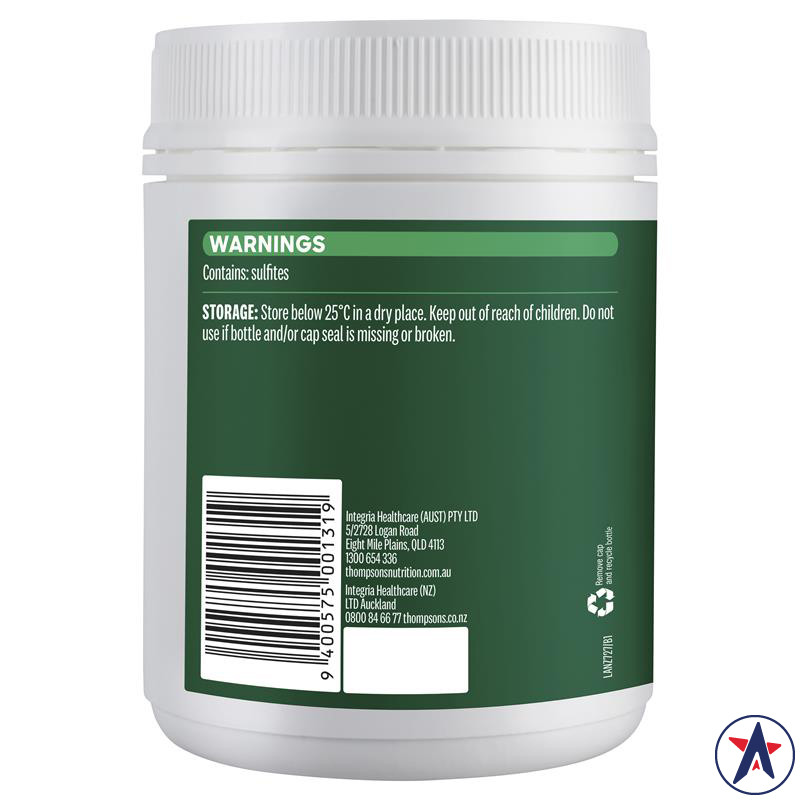 Mầm đậu nành hàm lượng cao Thompson's High Potency Super Lecithin 1200mg 200 viên