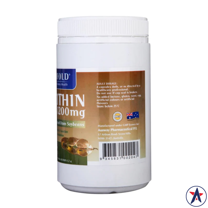 Mầm đậu nành Rifold Lecithin 1200mg 365 viên | Xuất xứ Úc (Australia)