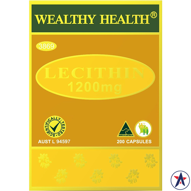 Mầm đậu nành Wealthy Health Lecithin 1200mg 200 viên