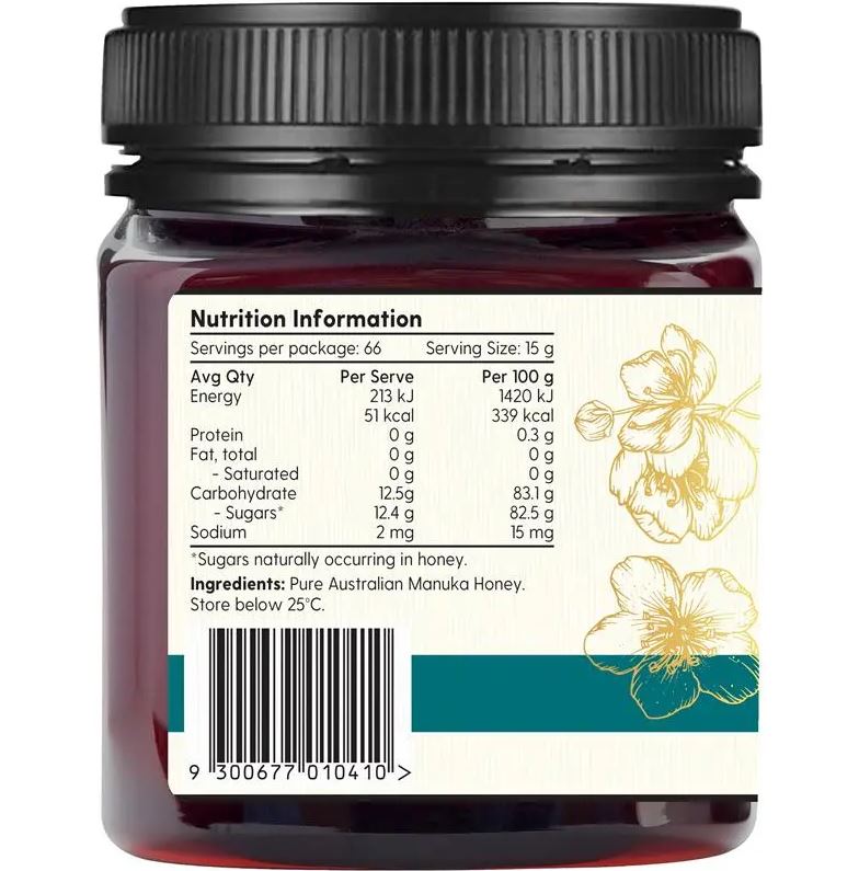 Barnes Naturals Australian Manuka Honey MGO 300+