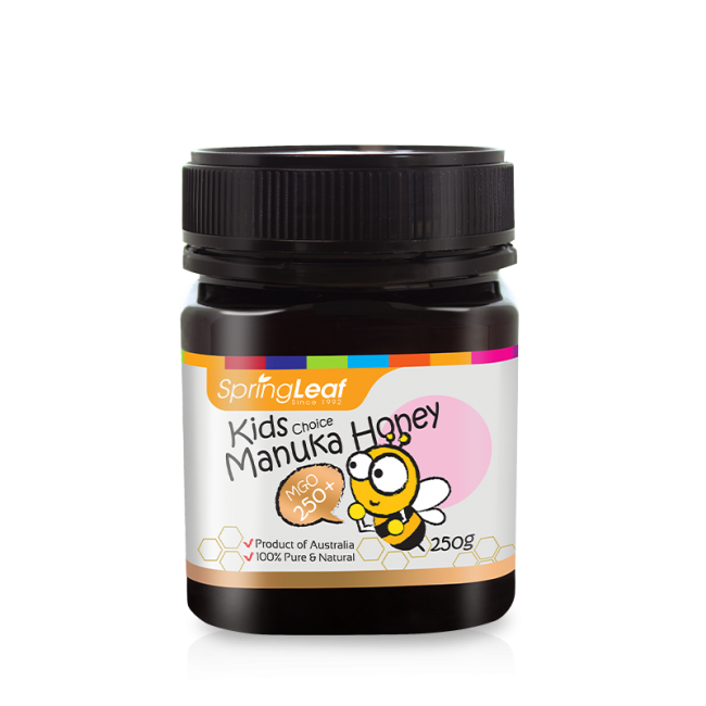 Mật ong Manuka cho trẻ em Springleaf Kids choice Manuka Honey MGO 250+ 250g