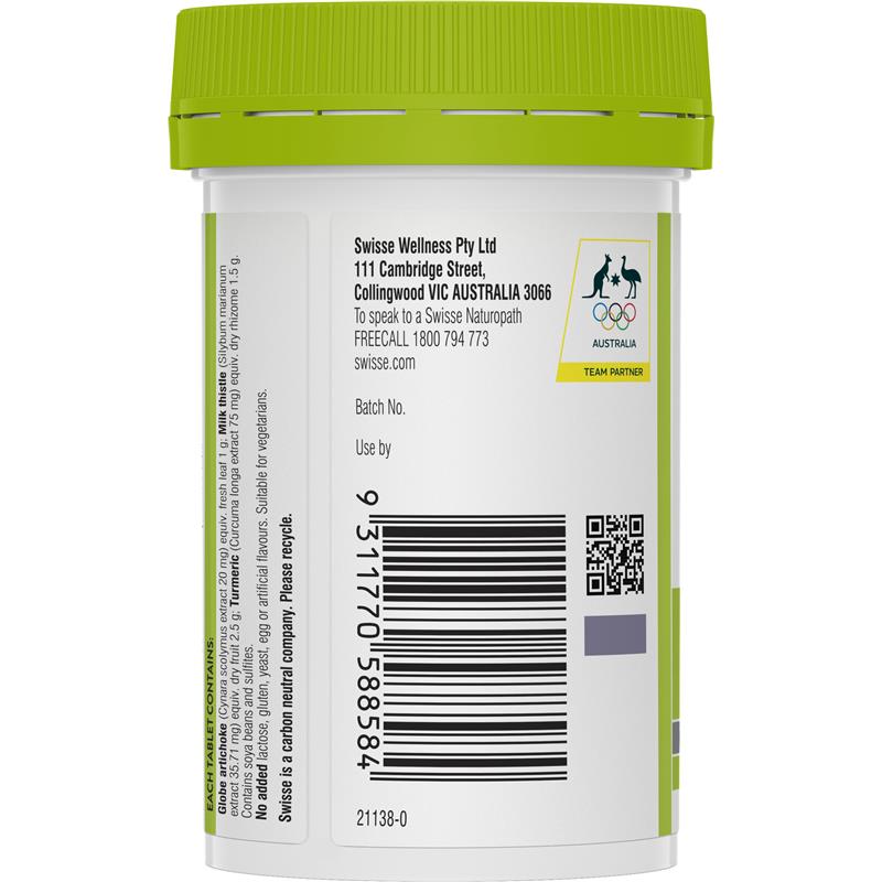 Liver Detox Swisse Ultiboost thải độc gan của Úc 60 viên