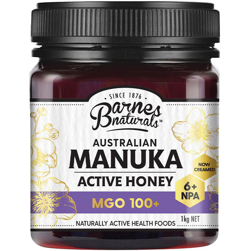 Mật ong Manuka Úc Barnes Naturals MGO 100+ Australian Honey 1kg | Sản phẩm chính hãng Úc