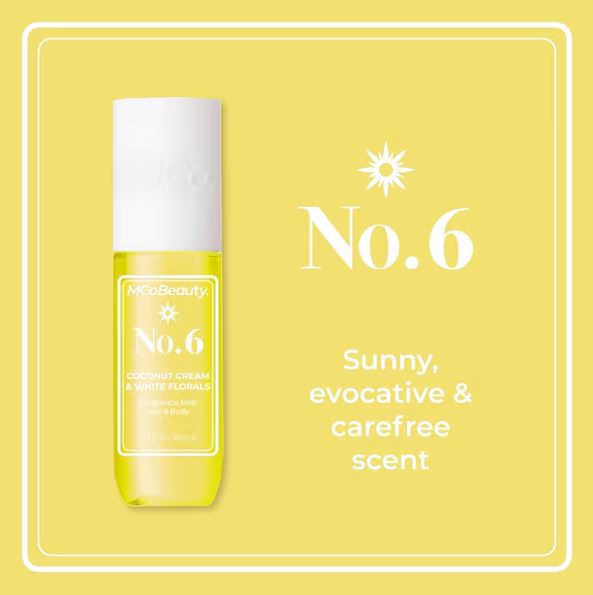 Xịt thơm MCoBeauty Fragrance Mist Hair & Body - No. 6 90ml