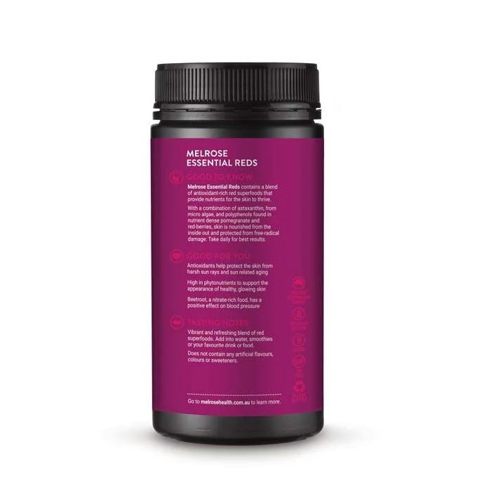 Bột siêu thực phẩm tăng năng lượng Melrose Essential Reds 120g