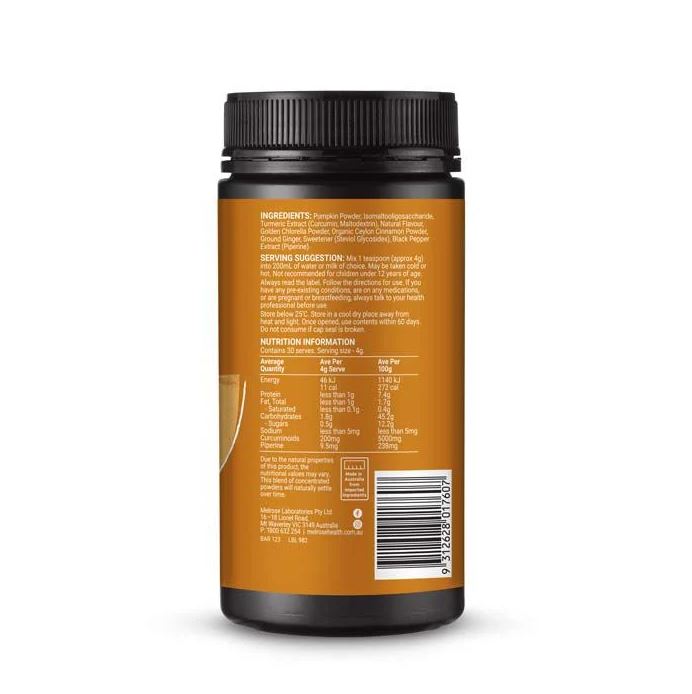 Bột nghệ giảm viêm hàm lượng cao Melrose High Strength Turmeric Superblend