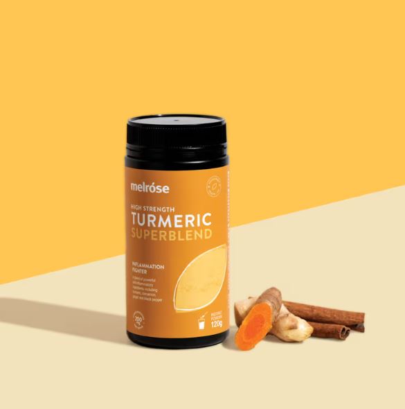 Bột nghệ giảm viêm hàm lượng cao Melrose High Strength Turmeric Superblend