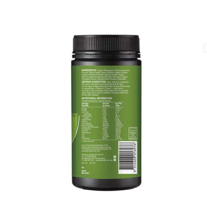 Bột siêu thực phẩm Melrose Organic Essential Greens