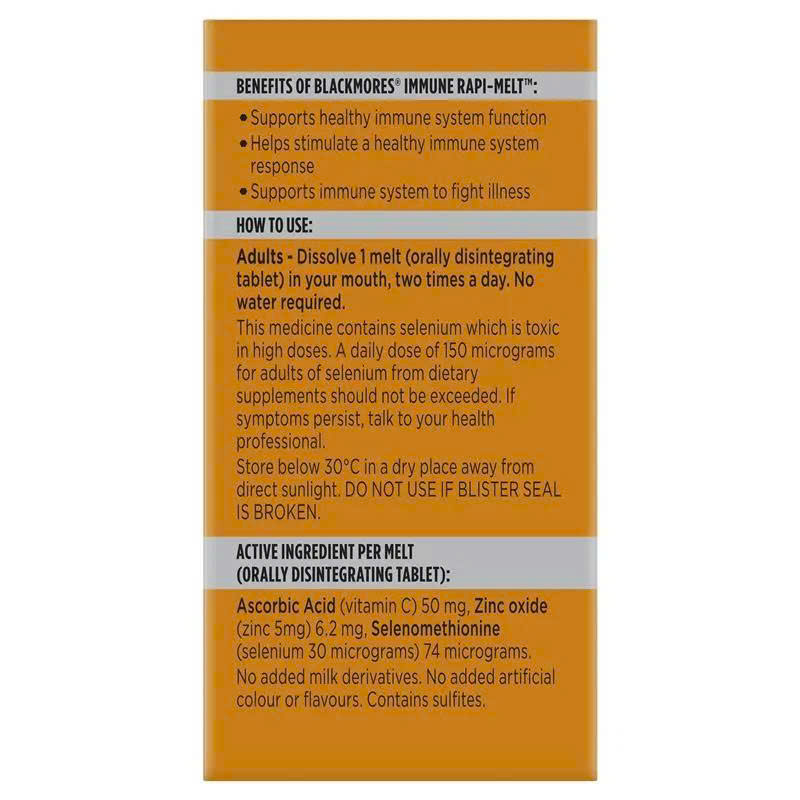 Viên ngậm tăng đề kháng Blackmores Immune Rapi-Melt