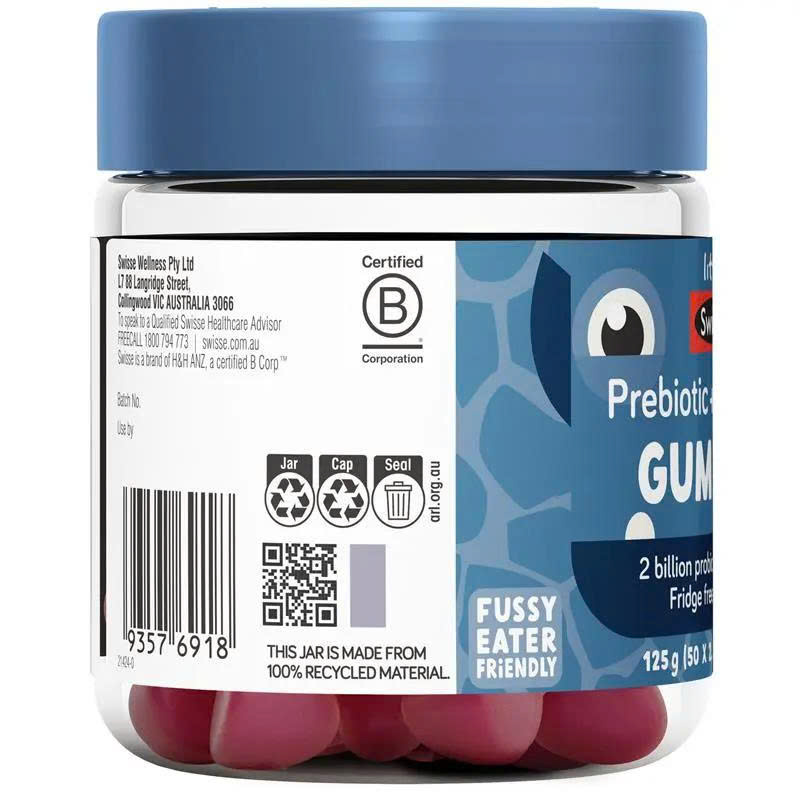 Kẹo dẻo bổ sung lợi khuẩn cho bé Little Swisse Prebiotic + Probiotic