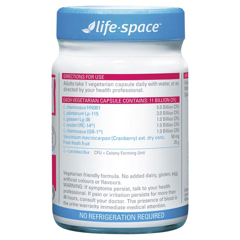 Men vi sinh Life Space Urogen Probiotic Women Cranberry 60 viên | Chất lượng đảm bảo từ Úc