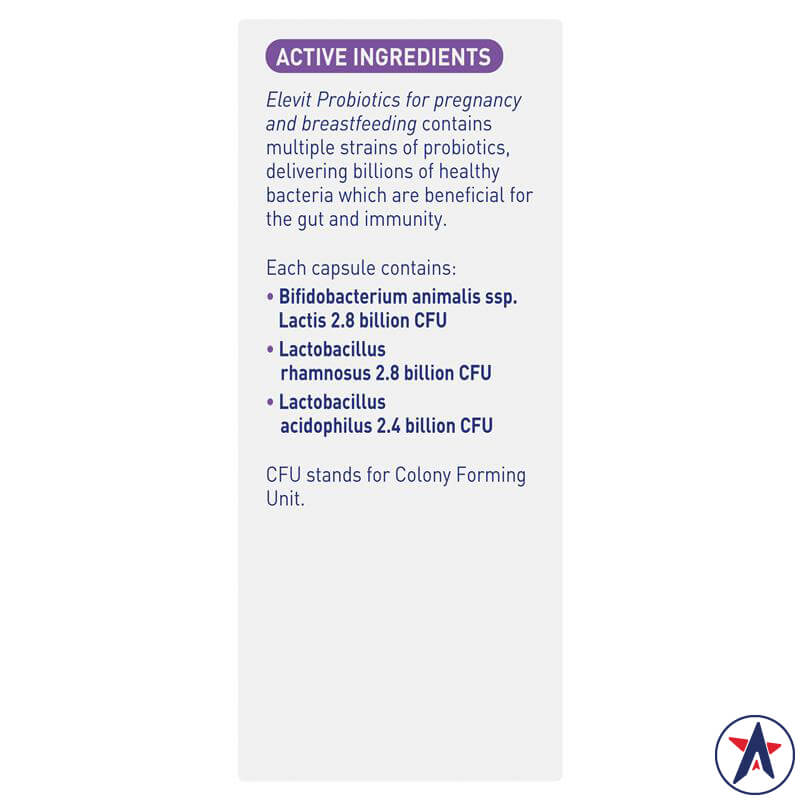 Men vi sinh Elevit Probiotics for Pregnancy and Breastfeeding 30 viên