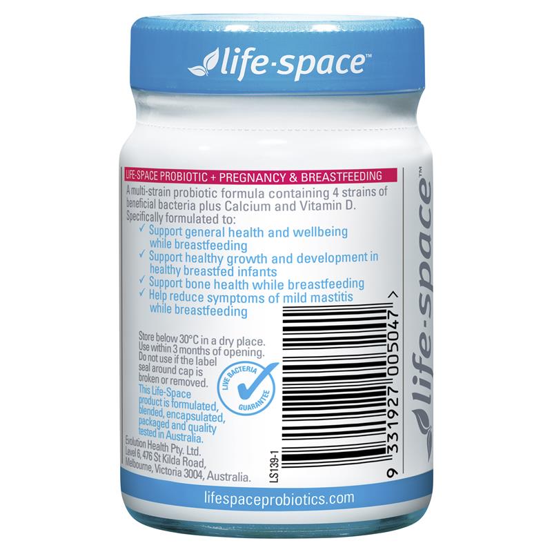 Men vi sinh cho bà bầu và cho con bú Life Space Probiotics Pregnancy Breastfeeding 50 viên | Nhập khẩu từ Úc