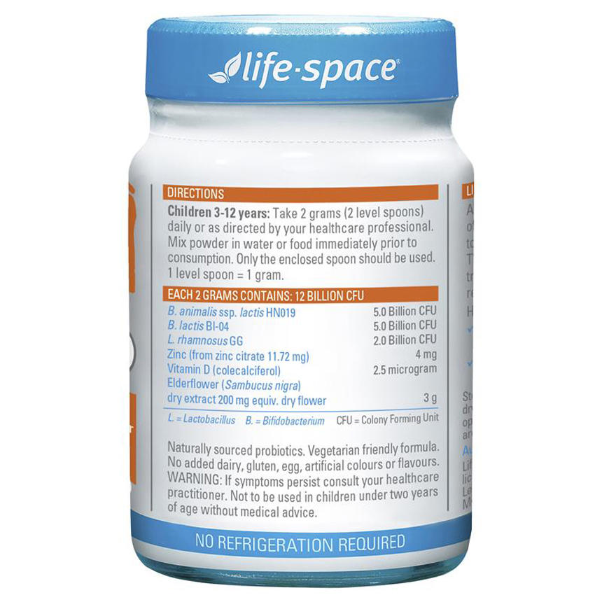 Men vi sinh Úc Life Space Children Immune Support Probiotic 60g