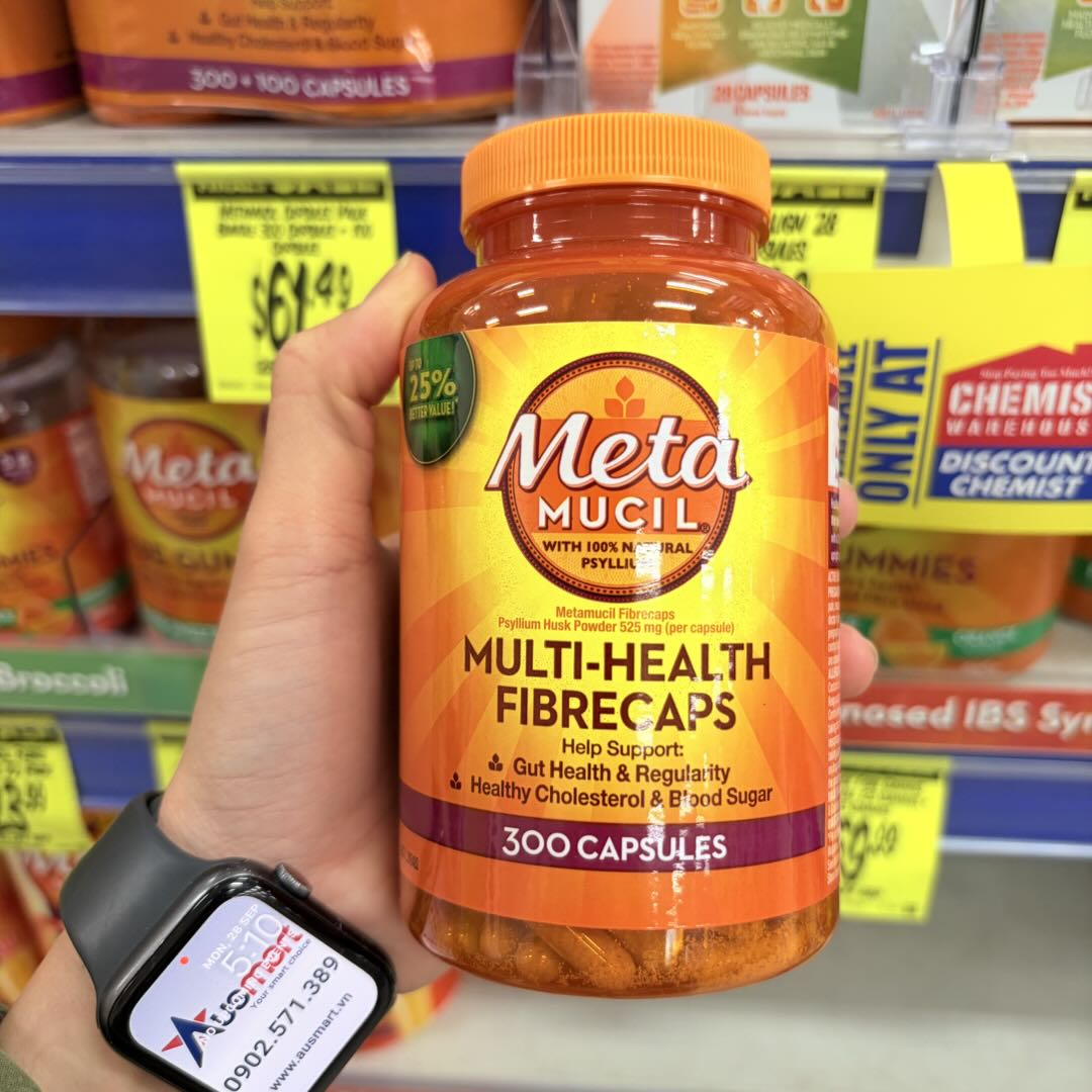 Viên uống bổ sung chất xơ Metamucil Daily Fibre Supplement