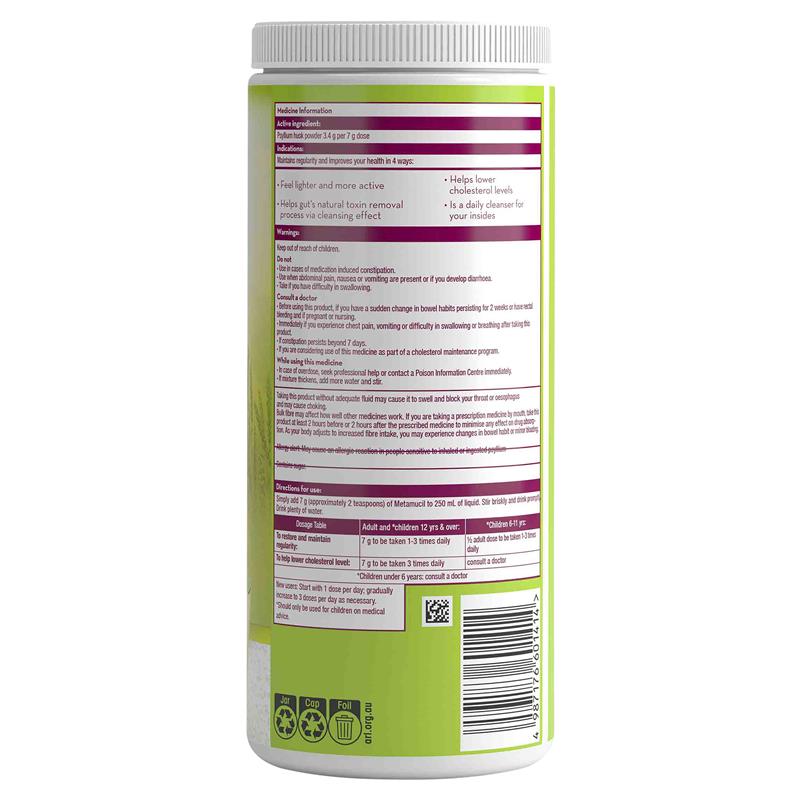 Bột uống bổ sung chất xơ Metamucil Fibre Supplement Natural Granular