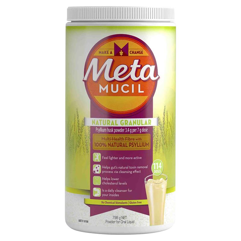 Bột uống bổ sung chất xơ Metamucil Fibre Supplement Natural Granular