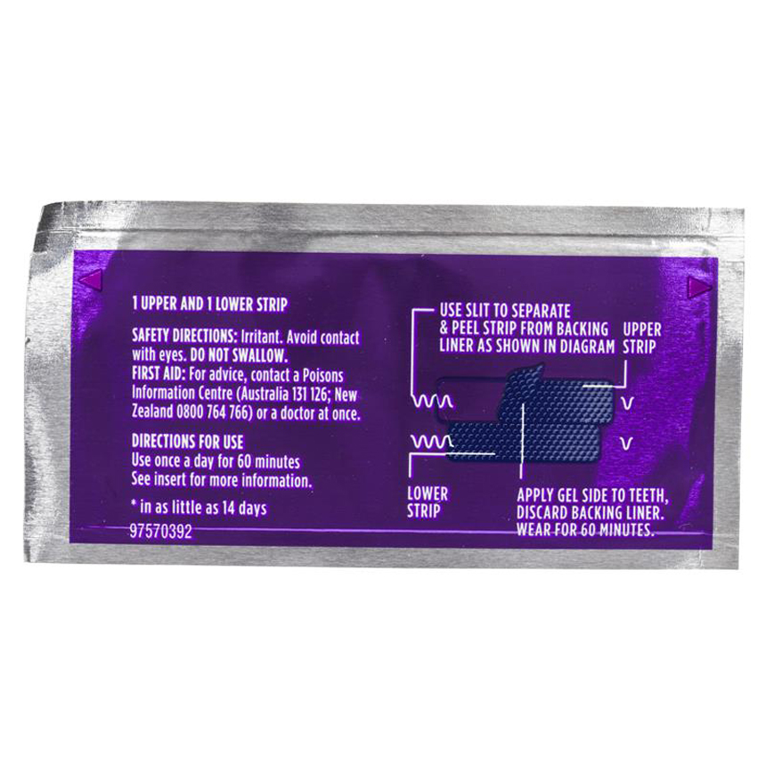 Miếng dán trắng răng Oral B 3D White Luxe Advanced Seal 14 miếng | Mua sắm hàng Úc tại Ausmart