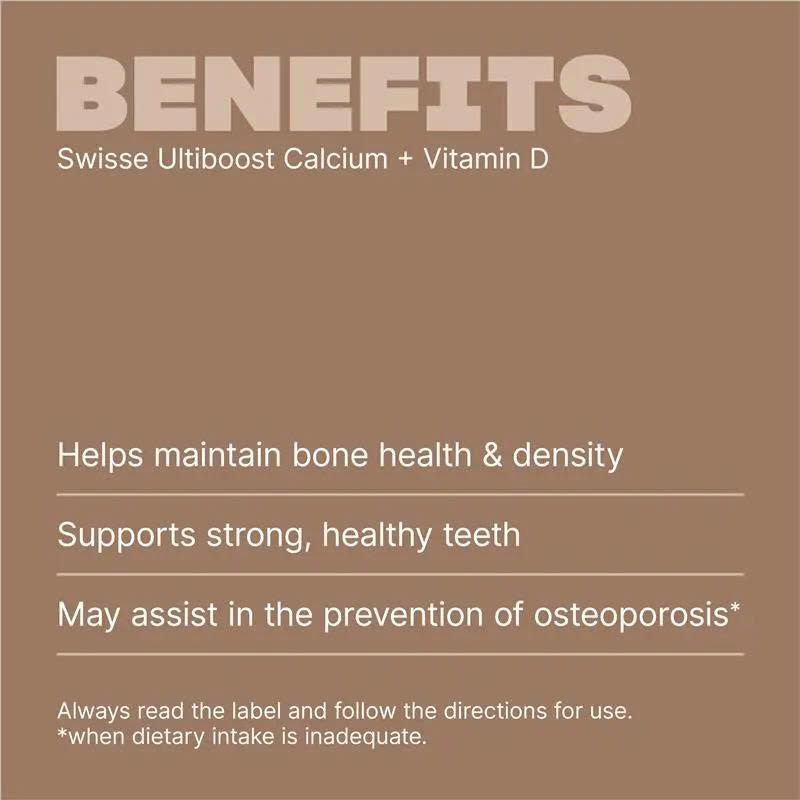 Canxi Vitamin D Swisse Ultiboost Calcium của Úc