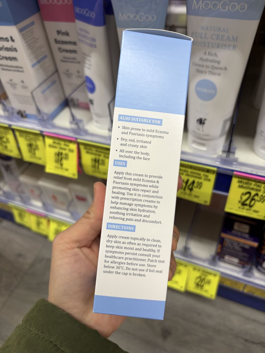 Kem trị chàm MooGoo Eczema & Psoriasis Cream Marshmallow & Elderberry