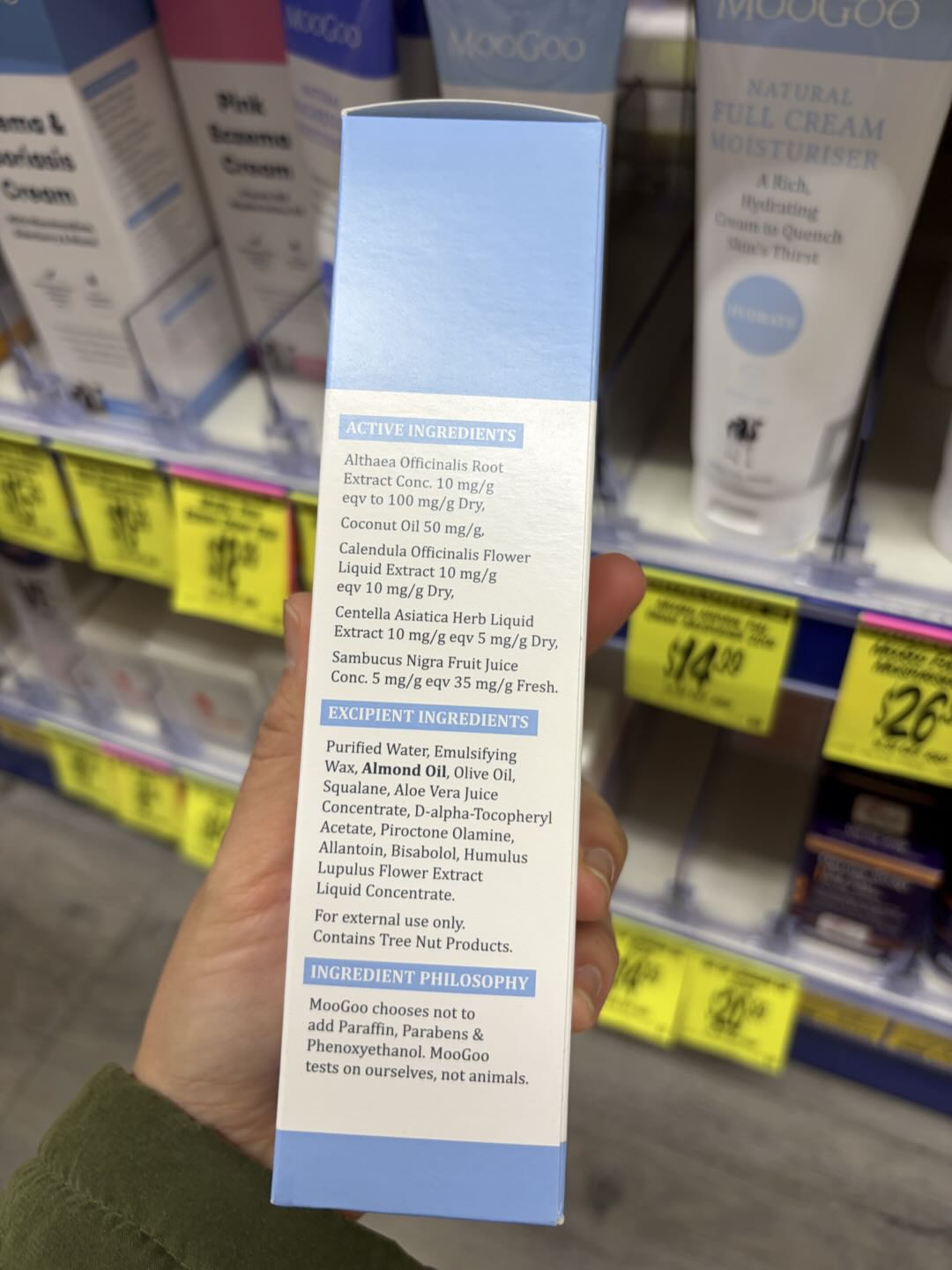 Kem trị chàm MooGoo Eczema & Psoriasis Cream Marshmallow & Elderberry